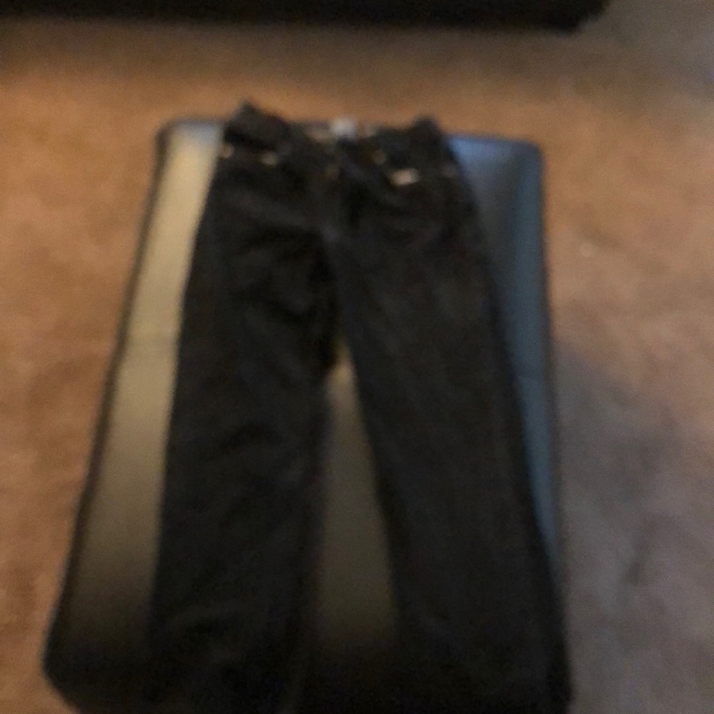 Boys black jeans size 16 slim straight